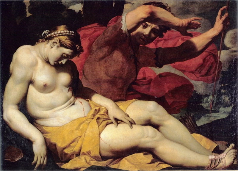 Cephalus doodt Procris - o attribuzione a Abraham Janssens